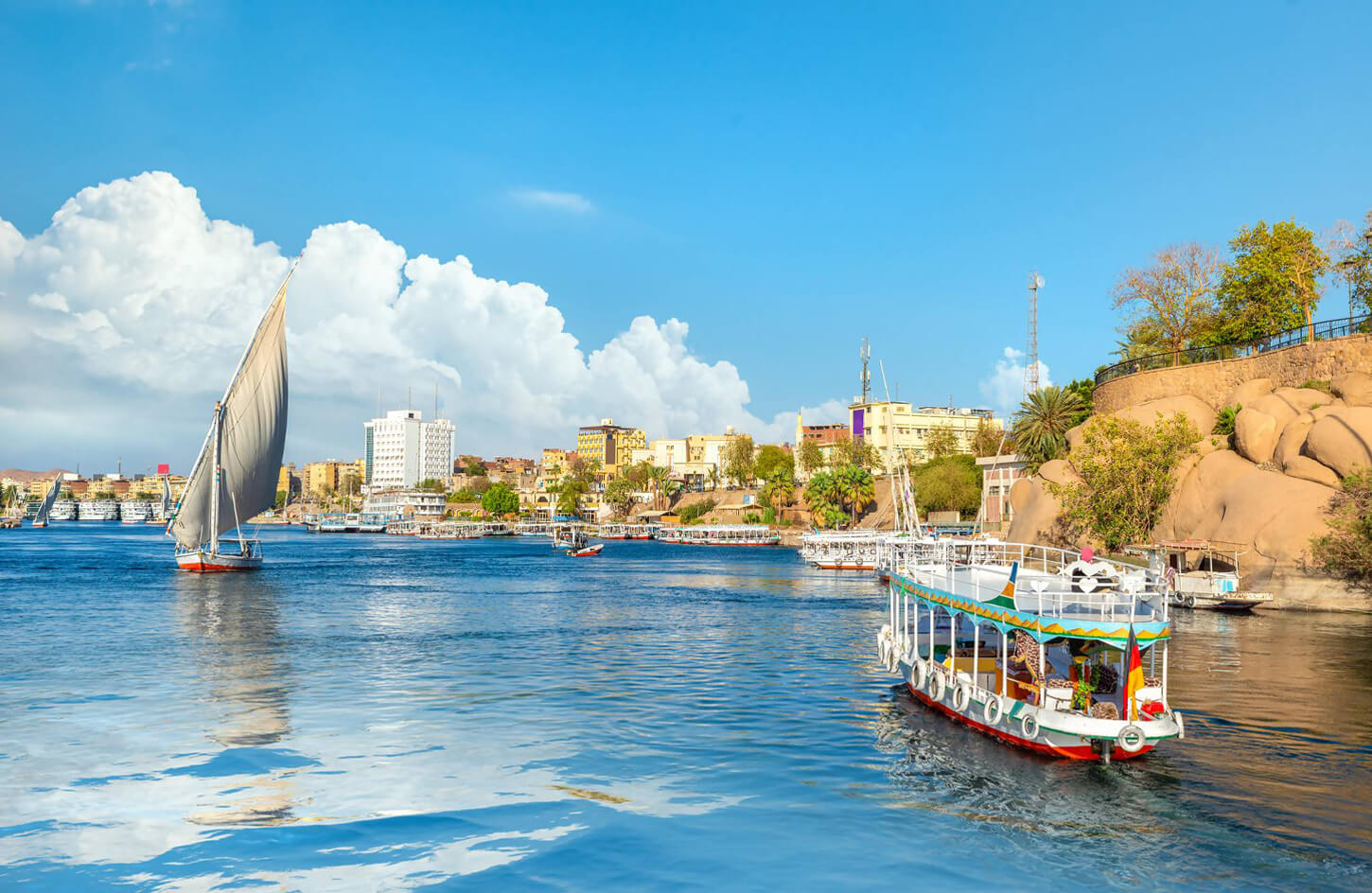 Journey moments in ancient temple