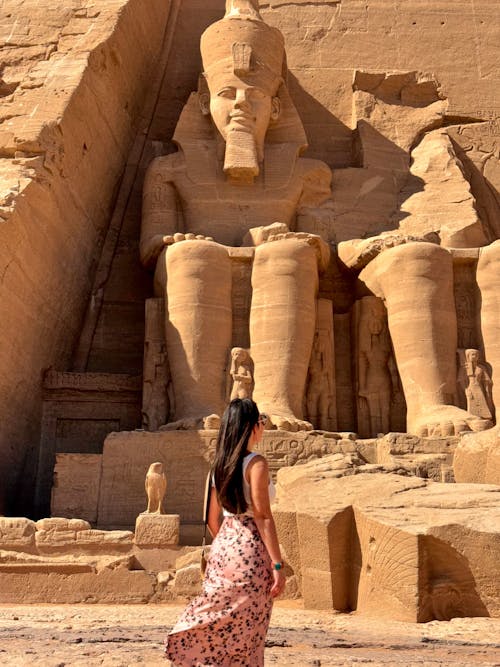 Traveler enjoying authentic Egyptian culture