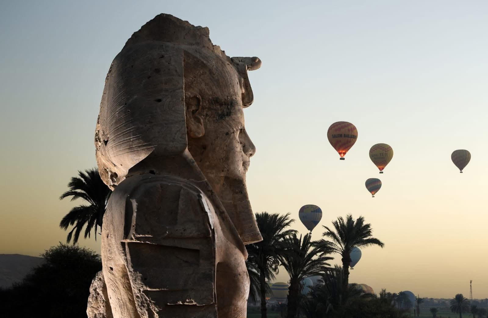 Golden sunrise over Egypt landscapes